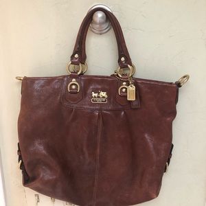 Coach brown leather purse